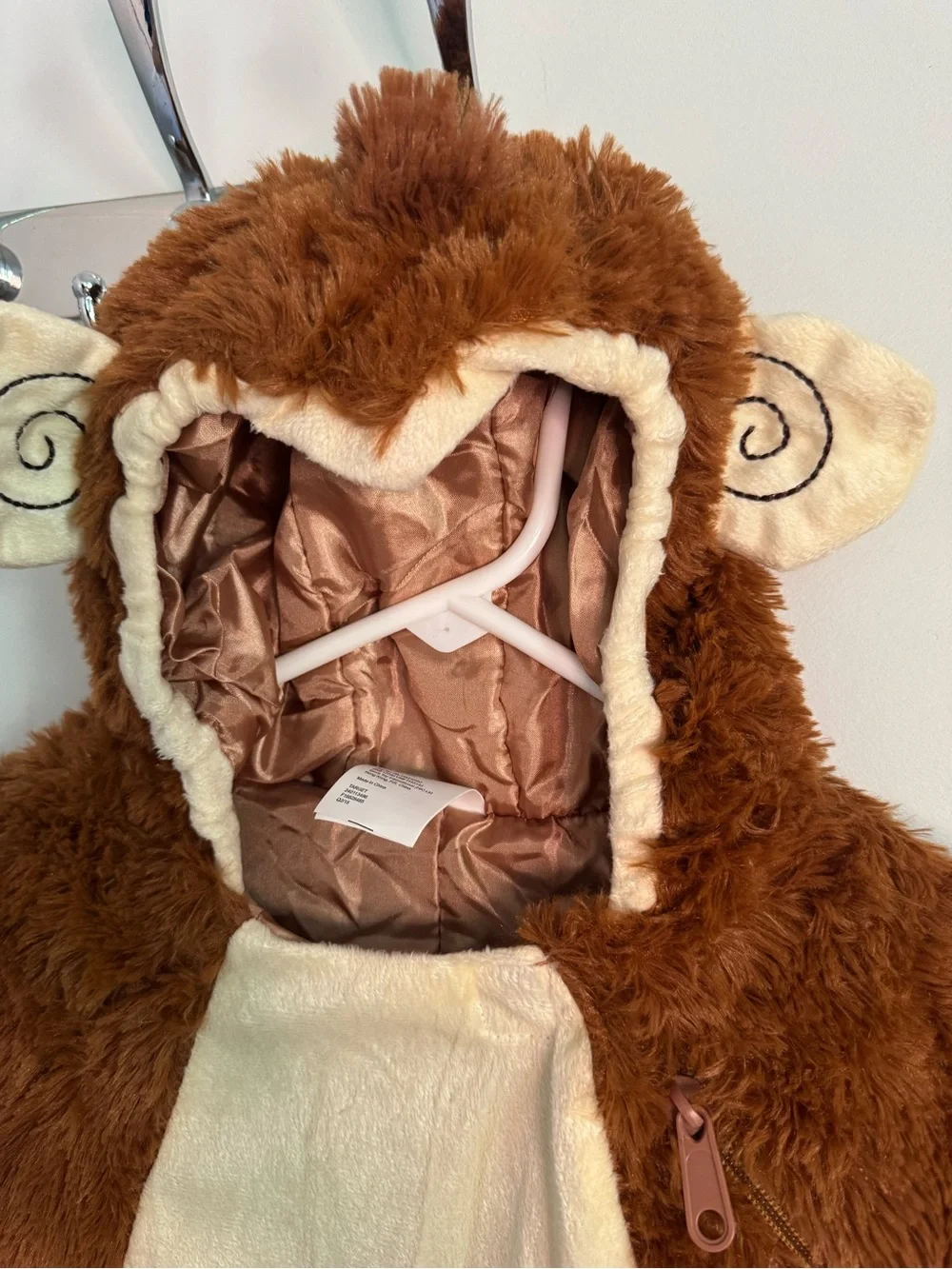 Toddler plush monkey Halloween costume with banana size 18-24 months like new